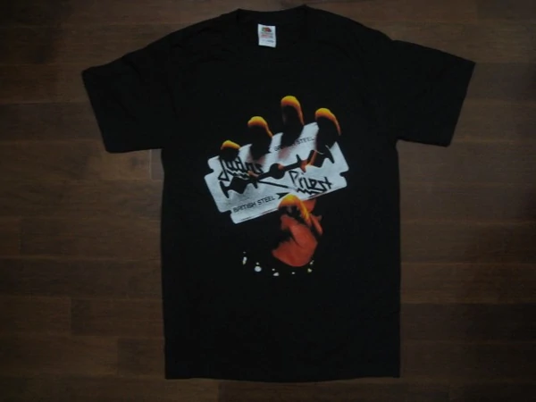 JUDAS PRIEST - British Steel World Tour 1980- - Two Sided Printed T-Shirt